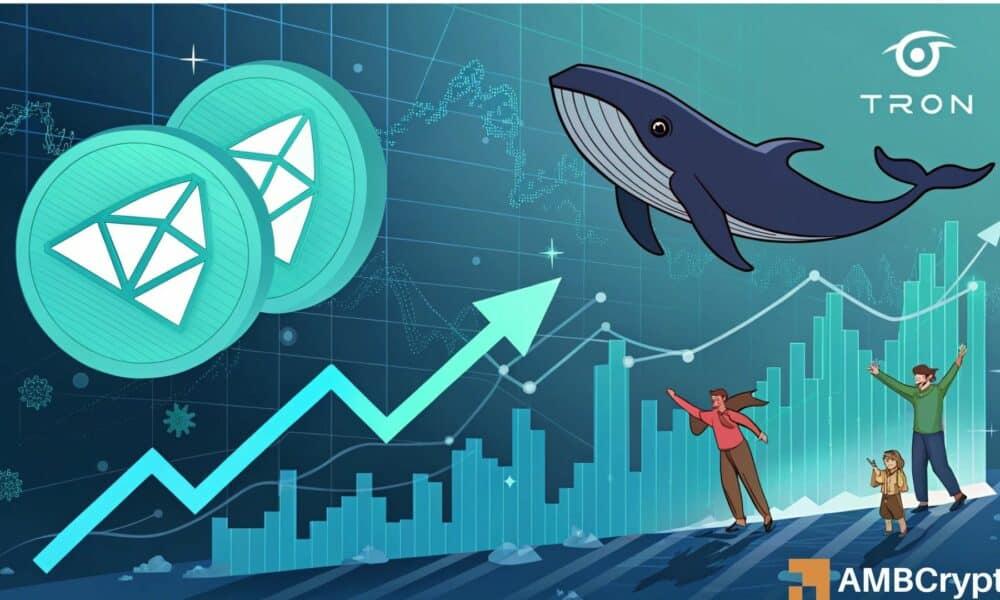 Can Whales Accumulating 2B TRON Help Push TRX to <img src=